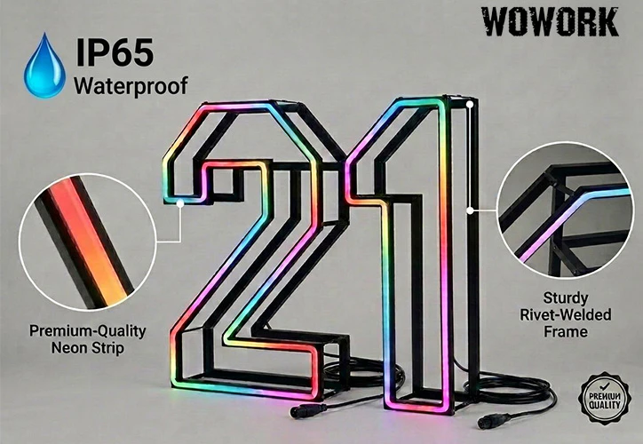 ip65 neon frame letters light ip65 neon frame letters light
